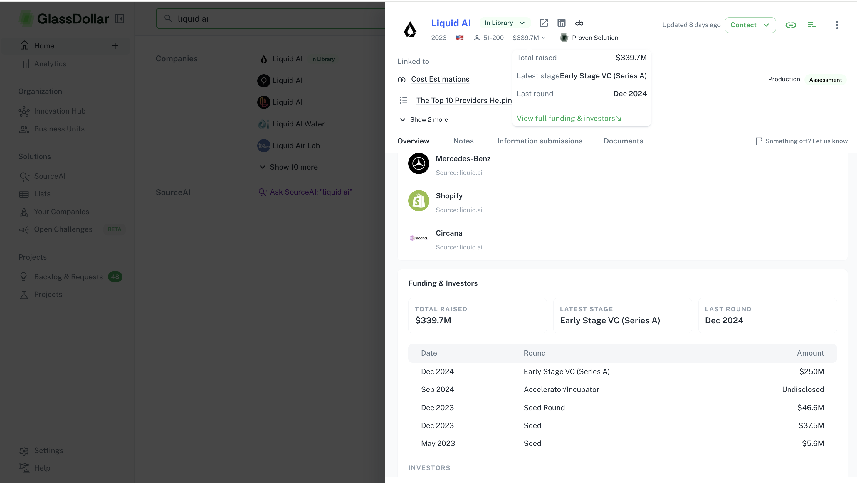 Better data — startup profiles
